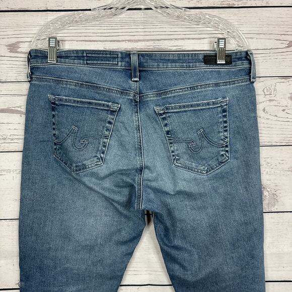 AG Adriano Goldschmied Jeans Womens 32 Blue Legging Ankle Skinny Stretch - Picture 4 of 16